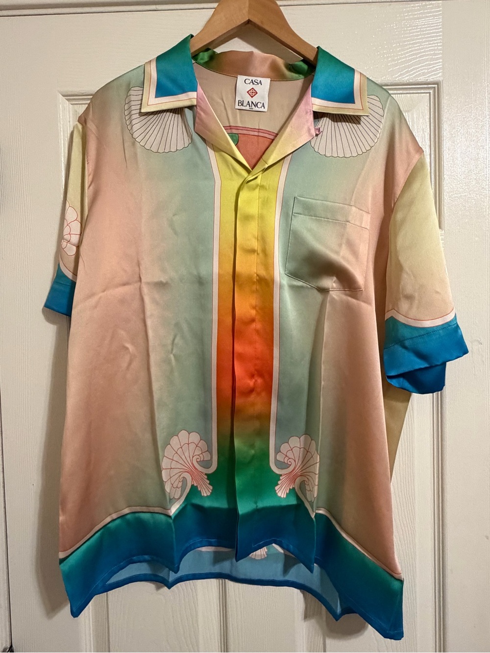 Men’s Casablanca Lucid Dreams Silk Shirt - Picture 3 of 5